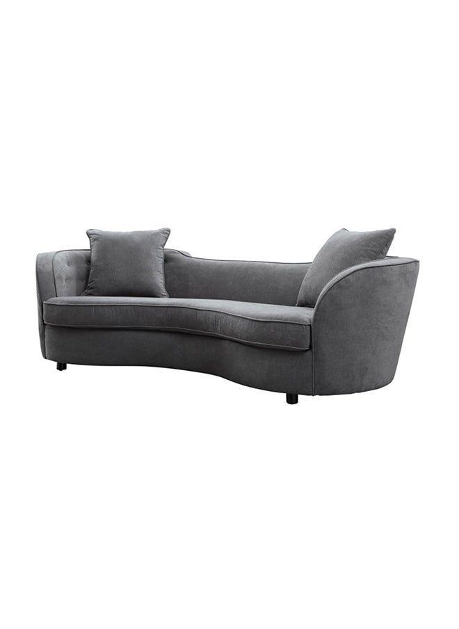 Armen Tufted Sofa in Grey Color Button Tufted Sofa
