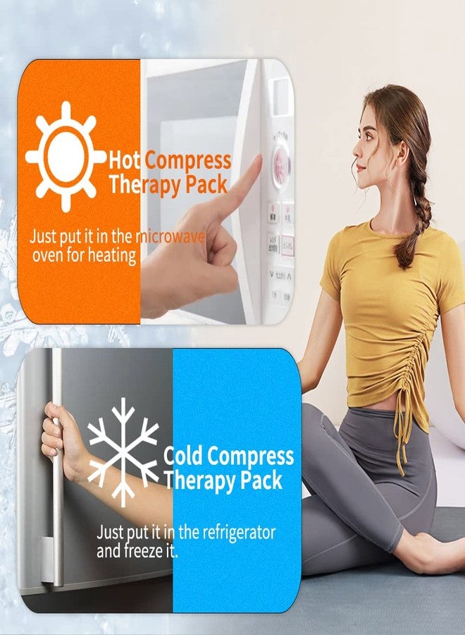 WORLD-BIO Extra Large Ice Pack for Injuries Reusable, Physical Therapy Cold Pack w/2 Straps for Full Back Knee Pain Relief, Hot Cold Compress Gel Ice Wrap for Swelling, Bruises, Large Ice Pad 23.2" x 14.5" Blue - Image 3