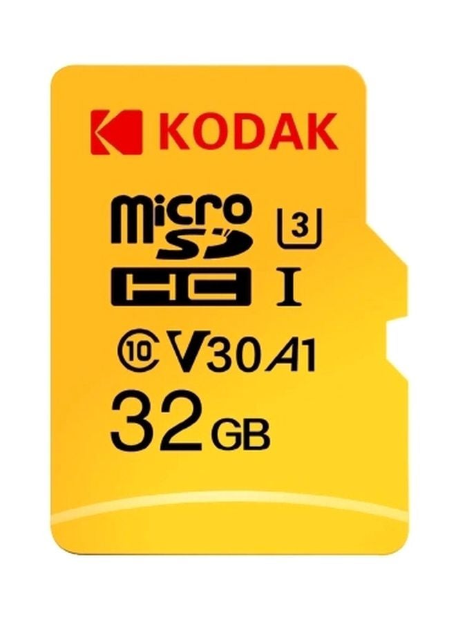 Micro SDXC 1 Class 10 Memory Card Yellow