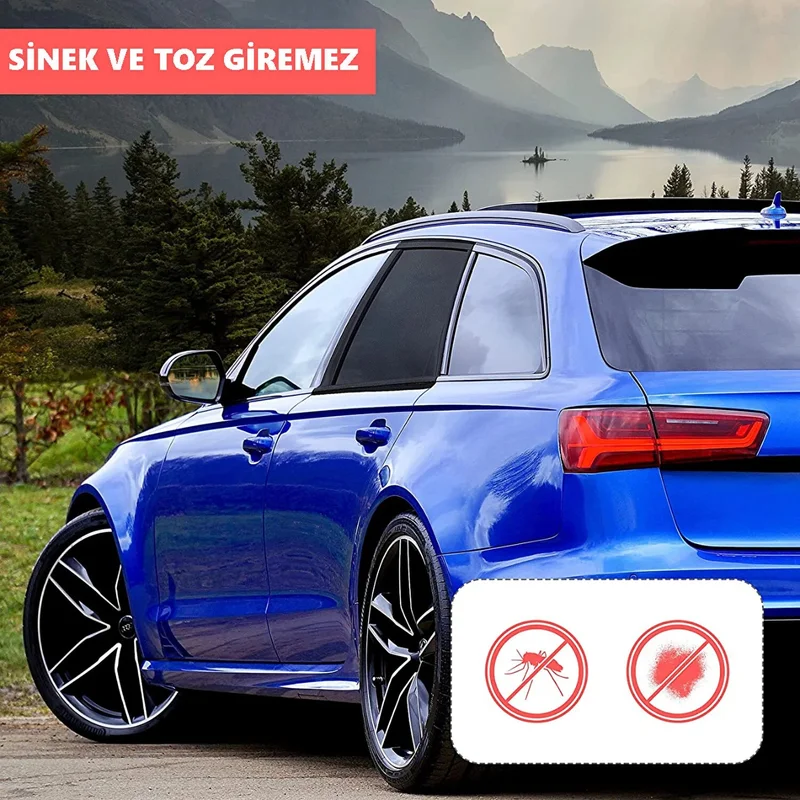 Sogex Car Side Window Sunshade Curtain Case Auto Rear Side Window Sunshade (2PCS)