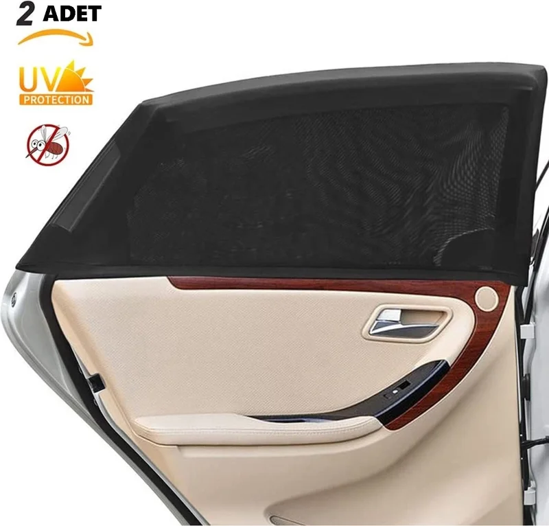 Sogex Car Side Window Sunshade Curtain Case Auto Rear Side Window Sunshade (2PCS)