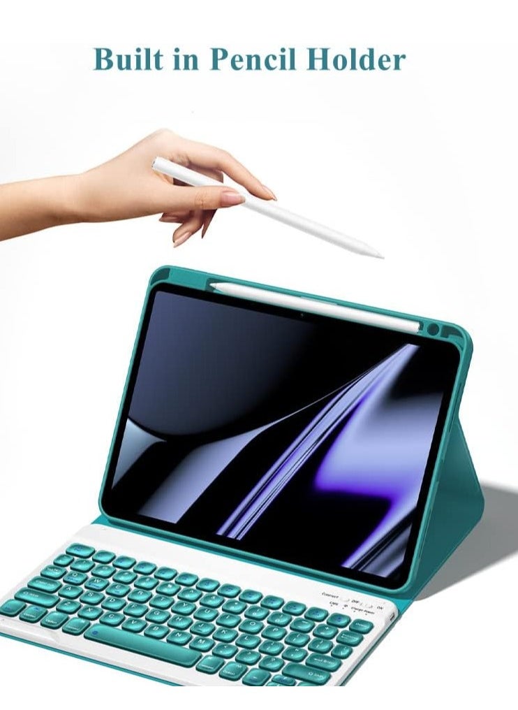 Keyboard Case for iPad 10.2" 9th/8th/7th Generation – Magnetically Detachable Wireless Keyboard with Pencil Holder for iPad 9, iPad 8, iPad 7, iPad Air 3, iPad Pro 10.5, Black