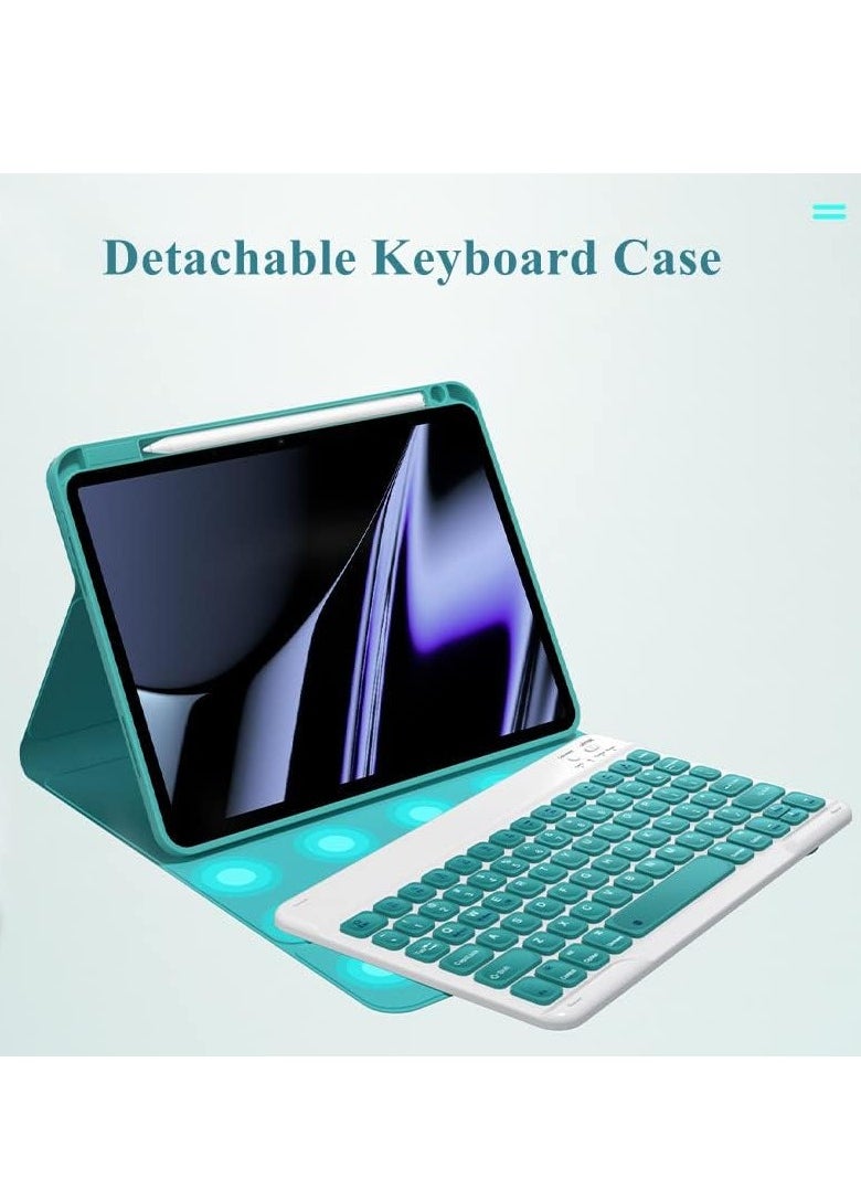 Keyboard Case for iPad 10.2" 9th/8th/7th Generation – Magnetically Detachable Wireless Keyboard with Pencil Holder for iPad 9, iPad 8, iPad 7, iPad Air 3, iPad Pro 10.5, Black