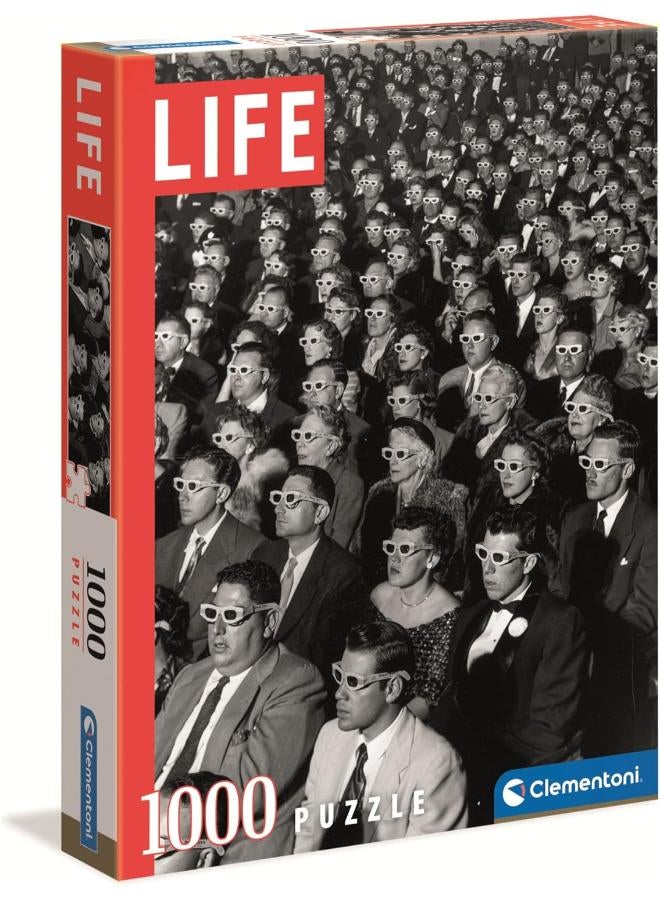 Clementoni 39633 life magazine 1000 pieces black and white, vintage-made in italy, jigsaw puzzle for adults, multicoloured - Image 1