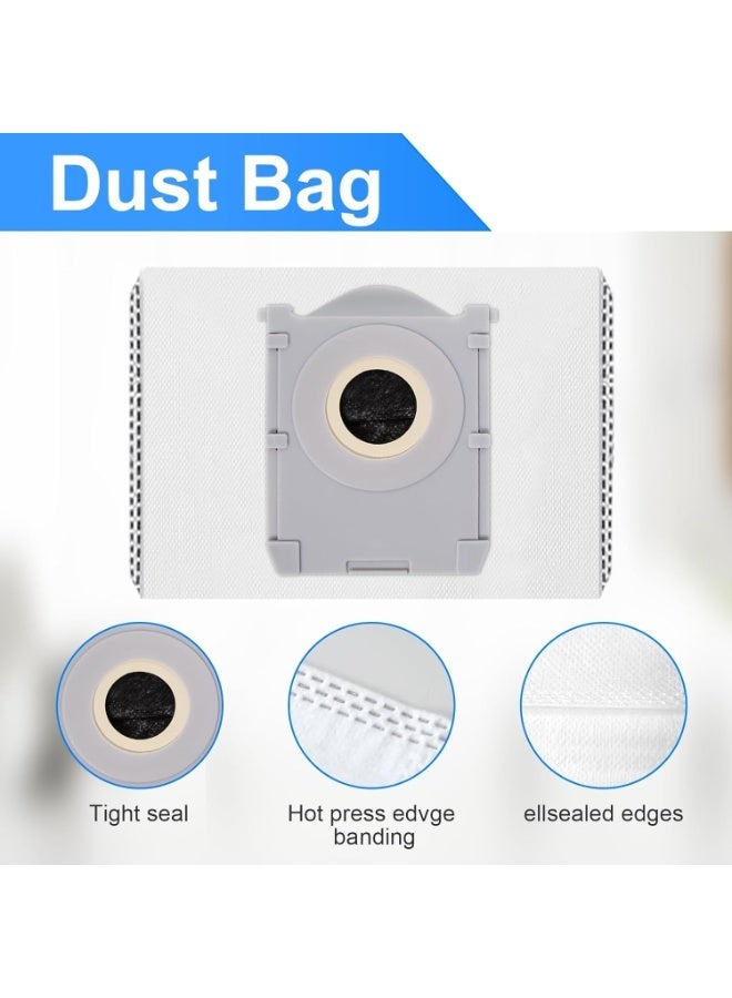 18 pieces of accessories for Ecovacs Deebot T30C Omni Suction robot spare parts, 1 roller brush, 4 HEPA filters, 4 wipes, 4 dust bags, 4 side brushes, 1 cleaning brush - Image 4