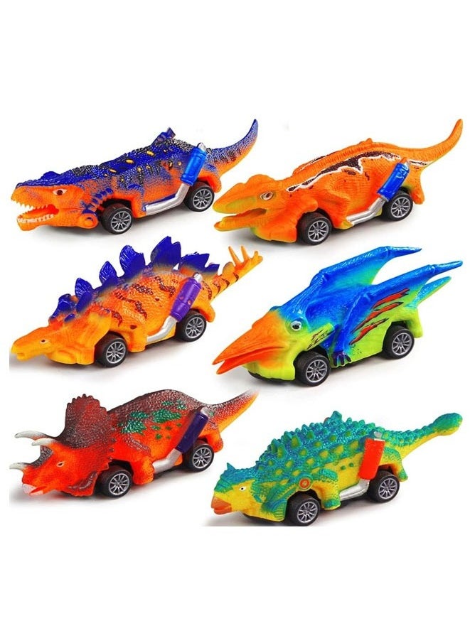 Muyixin Dinosaur Toy Pull Back Cars,6 Pack Mini Dino Push Back Cars Dinosaur Toys for 3 Year Old Boys Girls and Toddlers,Boy Toys Age 3,4,5 and Up  - Image 1