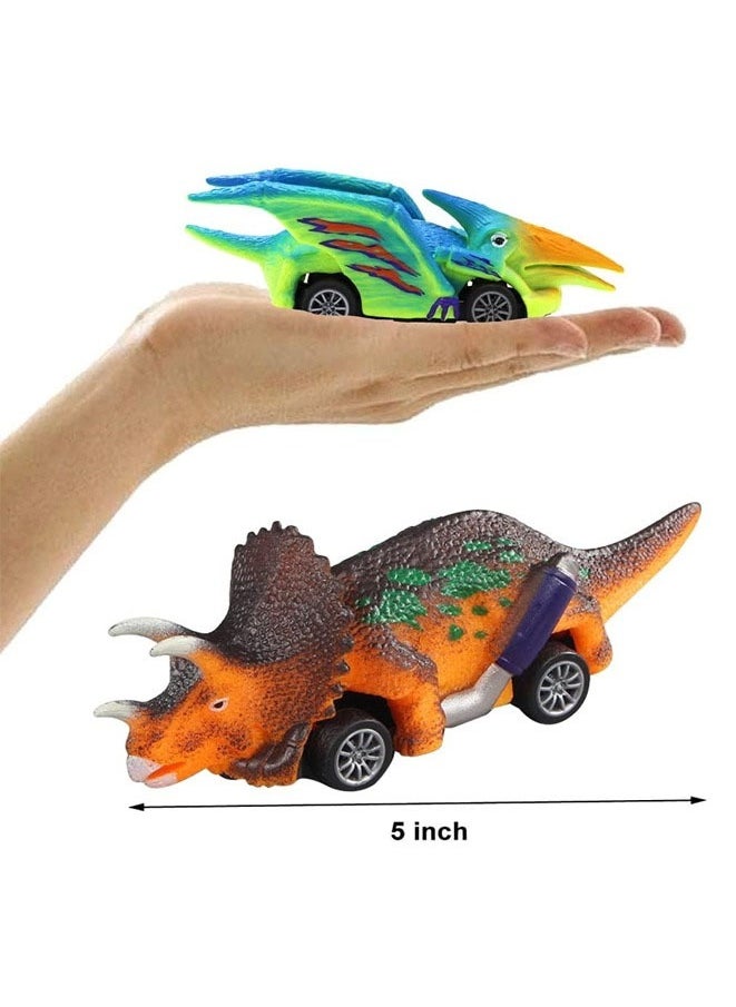 Muyixin Dinosaur Toy Pull Back Cars,6 Pack Mini Dino Push Back Cars Dinosaur Toys for 3 Year Old Boys Girls and Toddlers,Boy Toys Age 3,4,5 and Up  - Image 4