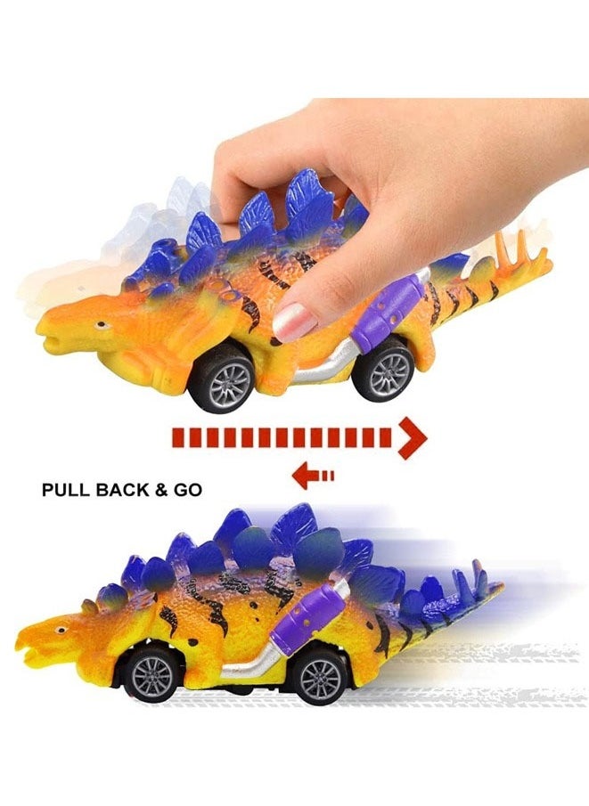 Muyixin Dinosaur Toy Pull Back Cars,6 Pack Mini Dino Push Back Cars Dinosaur Toys for 3 Year Old Boys Girls and Toddlers,Boy Toys Age 3,4,5 and Up  - Image 5