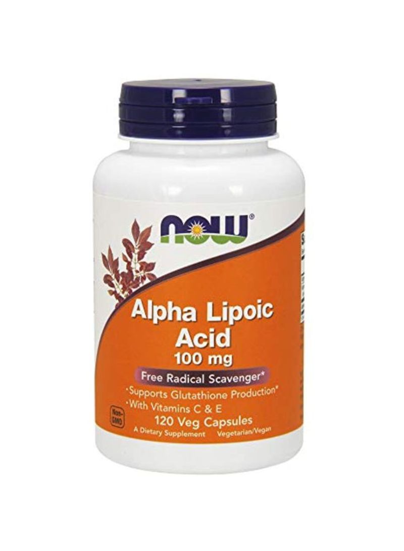 Now Foods Alpha Lipoic Acid , 100 mg, 120 Veg Capsules - Image 1
