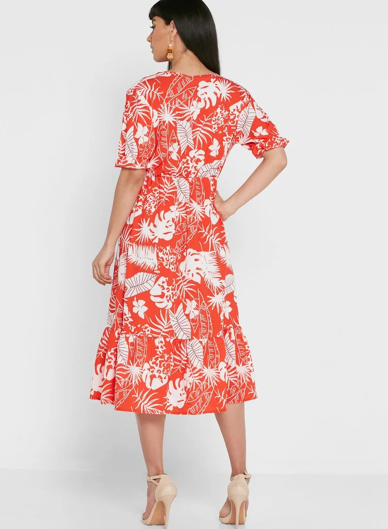 PARISIAN Side Split Floral Print Dress