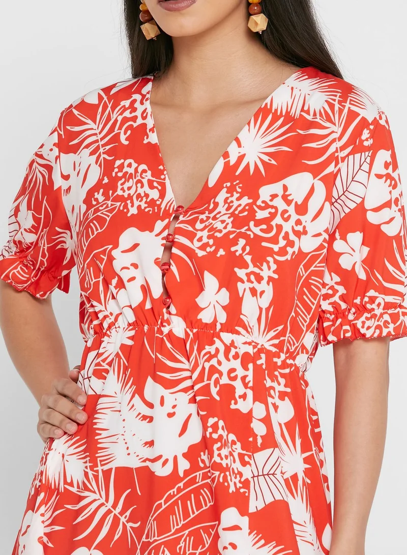 PARISIAN Side Split Floral Print Dress