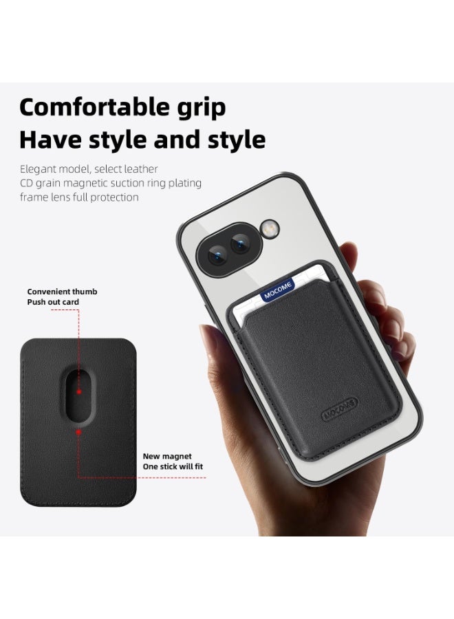 general Transparent Magnetic Case for Google Pixel 9a, Support Wireless Charging, 2-in-1 Mobile Phone Case with Military-Grade Card Holder, Drop Resistance - Image 5