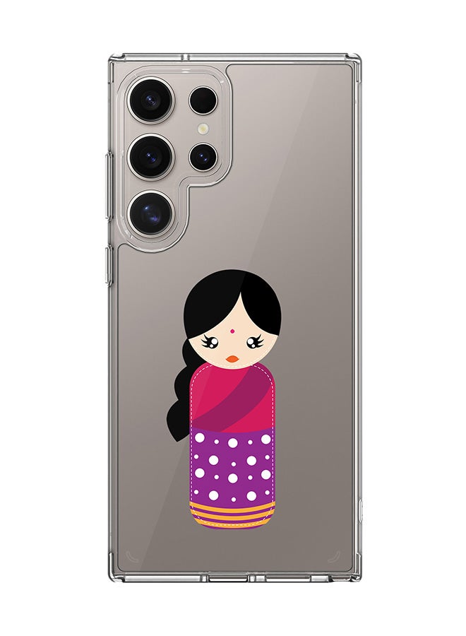 Stylizedd Classic Clear Case for Samsung Galaxy S23 Ultra , Hybrid Soft  Thin Transparent Cover [ Designed for Samsung Galaxy S23 Ultra ] - Indian Doll - Image 1