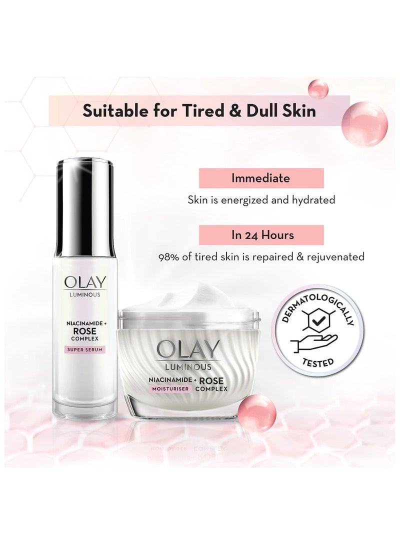 OLAY Luminous Niacinamide + Rose Complex Cream (50g) + Serum (30ml) - Image 5