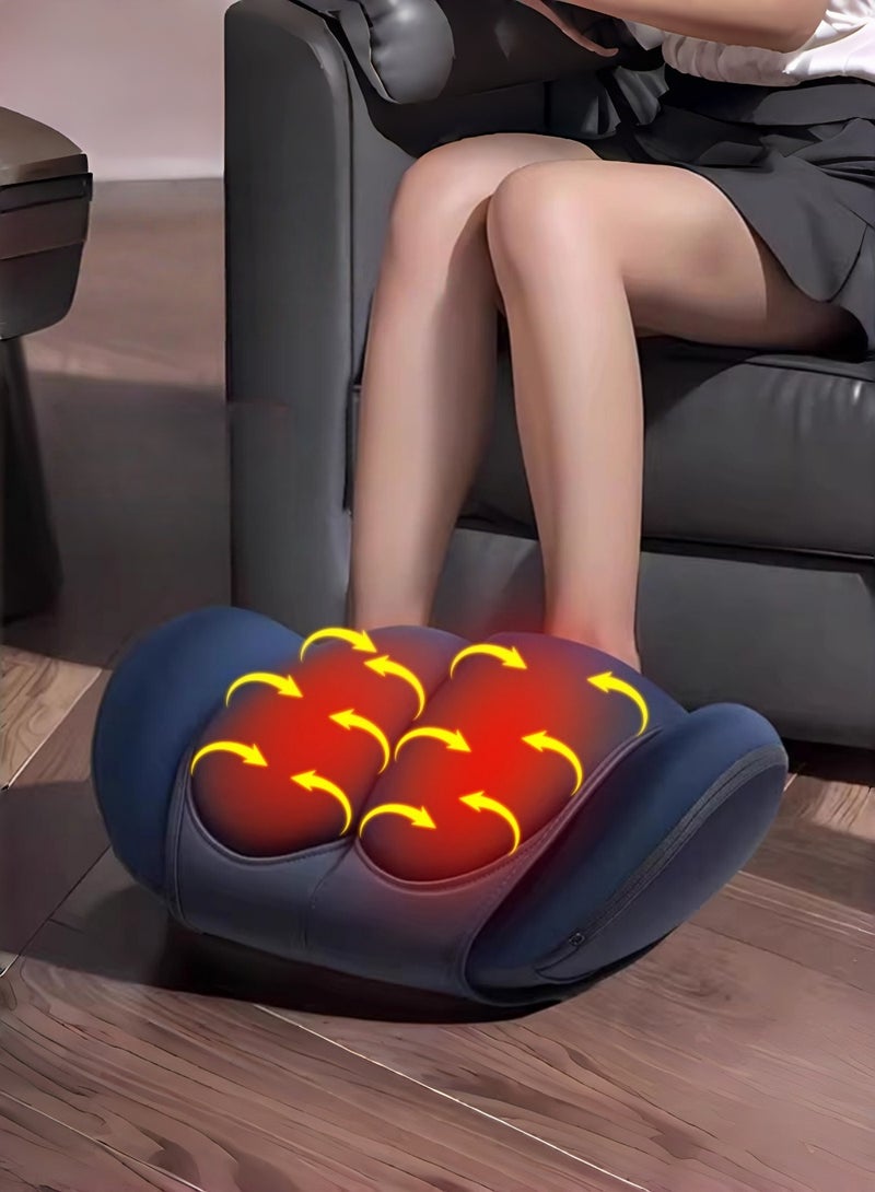 EzzySo مساج القدم شياتسو مع حرارة، جهاز مساج للقدم والساق مع غلاف قابل للفصل، جهاز تدليك للساق والذراع لتخفيف الألم وتعزيز الدورة الدموية - Image 1