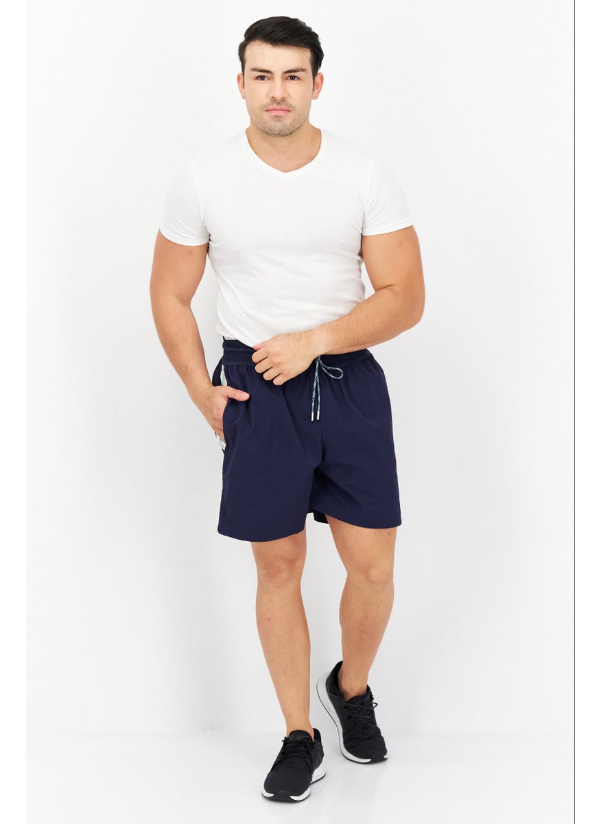 Puma x Palomo Men Sportswear Fit Embroidered Logo Training Shorts, Navy Blue Combo  - Image 3
