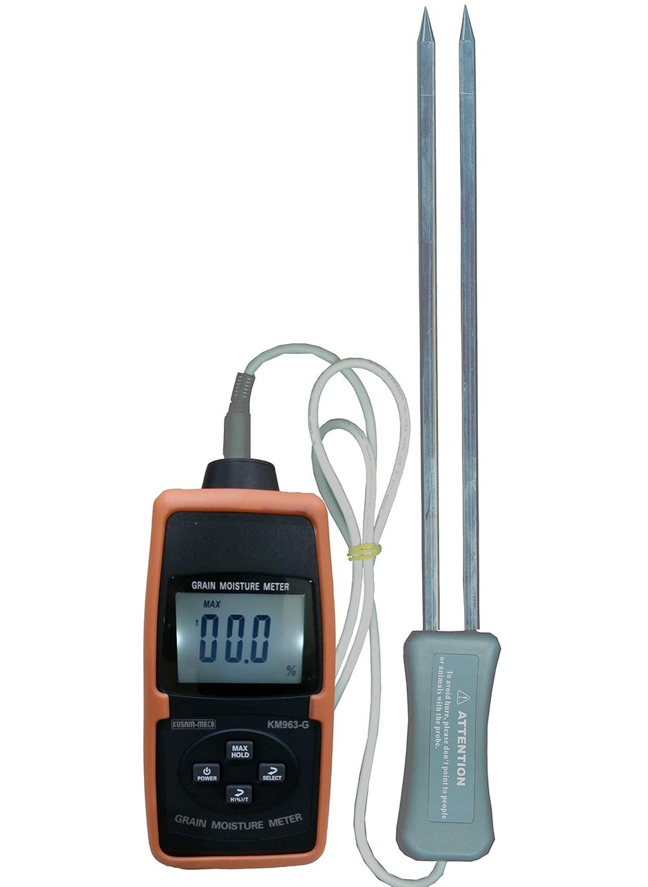 KUSAM-MECO Kusammeco Moisture Meter with Measuring Probe Digital Display Model KM 963G  - Image 1
