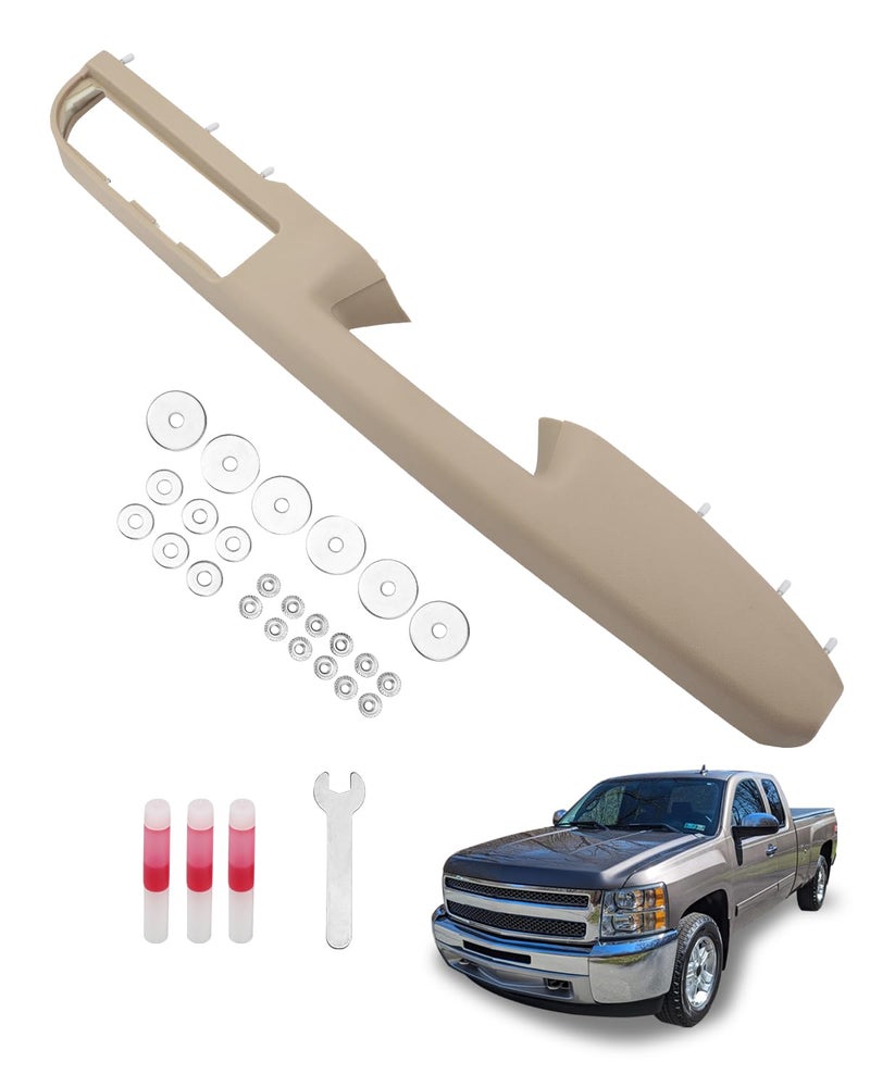 Front Right Armrest Repair Kit Compatible with 20102014 Chevy Silverado Suburban Tahoe Avalanche GMC Yukon Sierra 1500 2500 3500 with Door Release Handle Above Armrest 27 inch OE 80995 Tan
