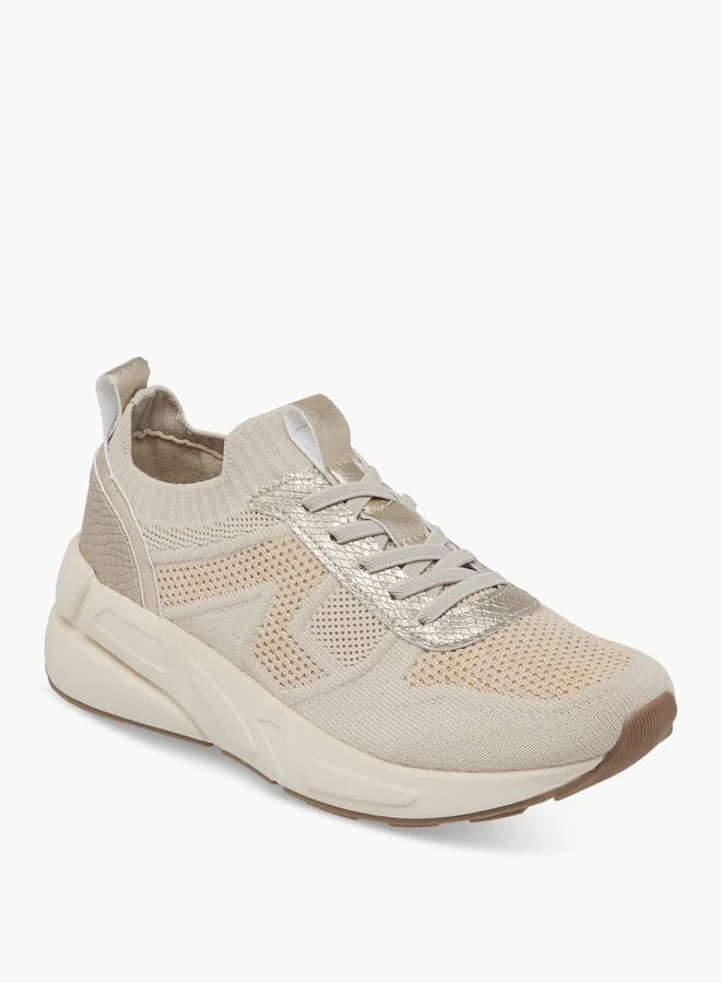 Flora Bella By Shoexpress Women's Lace Detail Slip-On Sneakers