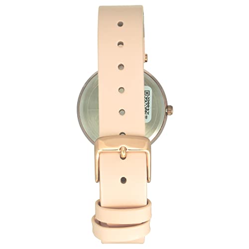 TIMEX Analog Watch for Women with Rose Gold Round Dial & Pink Leather Strap Band Water Resistant Women's Wrist Watches - TWEL118SMU01 - Image 3