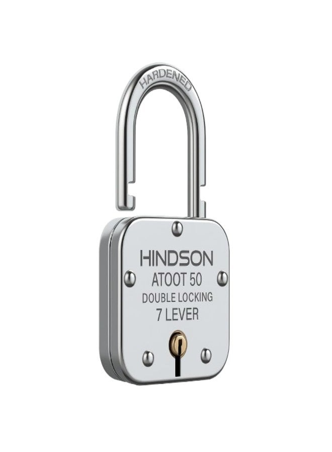 HINDSON قفل هندسون أتوت 50 متعدد الاستخدامات شديد التحمل للمنزل والمكتب والبوابة - عبوة من قطعة واحدة - Image 2