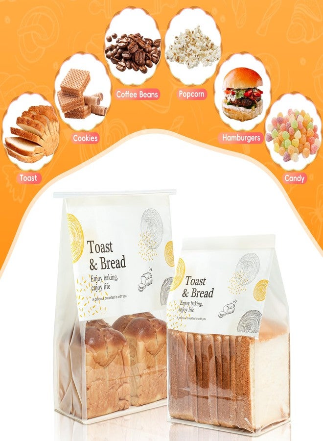 Funcoo 50 Bread Bags for Homemade Bread Sourdough Bakery Storage Bags with Window/Ties, Large Bakery Loaf Bag for Baked Goods Packaging (Polka Dot) - Image 3