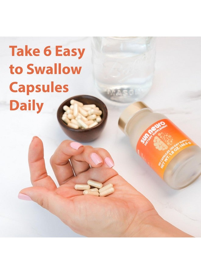 Sun Chlorella Sun Neuro Nootropic Brain Supplement - Daily Memory Concentration & Focus Supplement for Women & Men - Natural Plasmalogen Boost from Sea Pineapples - 180 Capsules - Image 4