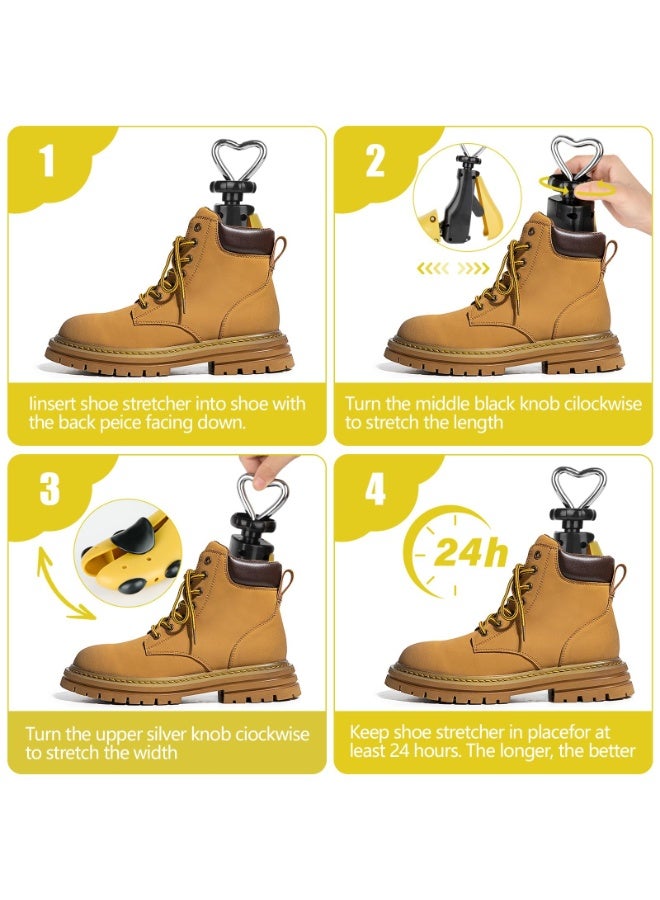 NajmStyle Shoe Stretcher, New Boot Stretcher Women Men, 4-Way Stretchable, for Shaping the Inside of the Shoe, for High Tops and Boots with Laces or Zippers, and Most Flats and High Heels - Image 4