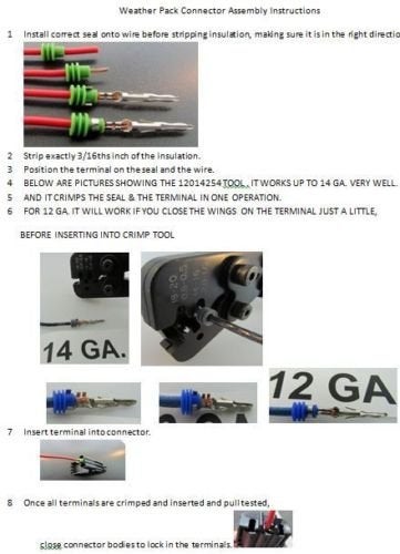 DELPHI Weather-Pack/Metri-Pack Crimping Tool #12014254 (1 per pack) - Image 4