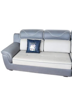 HOMEVEO Comfortable 4-seater high-back corner sofa set, size 3.5x 1.9 meters  - Image 3