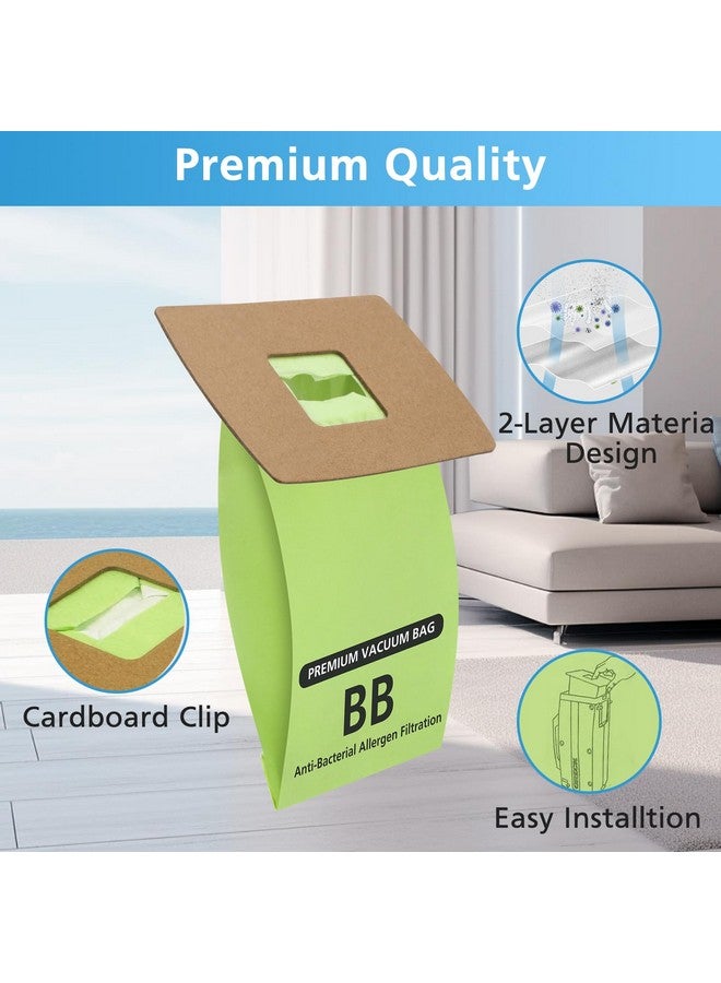 isingo 15 Pack Type BB Compact Canister Bags Replacement for Oreck XL Buster B Canister Vacuum bags PKBB12DW BB180 BB280 BB850 BB870 BB900 BB1000 MV160 with 4 Motor Filters  - Image 5