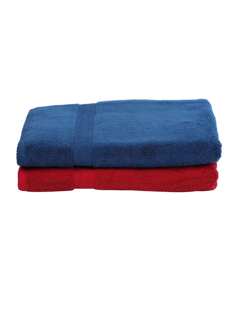 BIANCA Ultra Soft Zero Twist 100 Cotton Towel 2pc Bath Towel Paradiso Super Absorbent Fluffy AeroCore Organic Technology for Men Women Gym Kitchen SolidMulti - Image 2