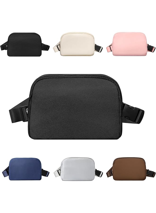 Oasisgalore Fanny Pack for Women Men Unisex Waterproof Belt Bag with Adjustable Strap Lightweight Cross Body Bag Casual Hands Free Waist Bag with 4 Pockets for Running Hiking Traveling Workout Black  - Image 1