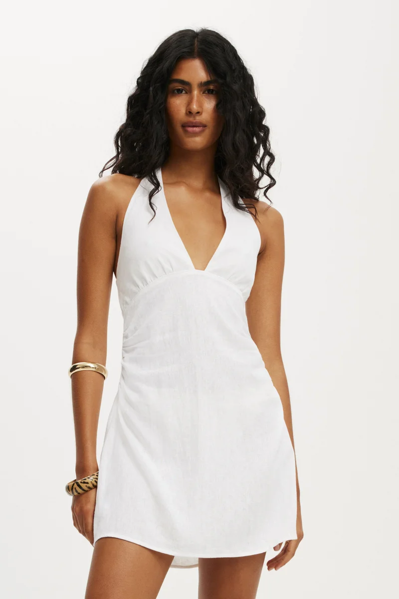 Cotton On HAVEN HALTER MINI SUNDRESS