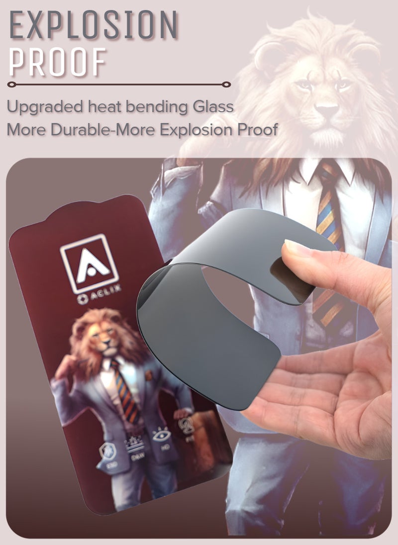 ACLIX Antistatic ESD Dustproof Premium Quality High Definition Anti-Spy Privacy Tempered Glass Screen Protector Designed For  iPhone 8 Plus - Image 5