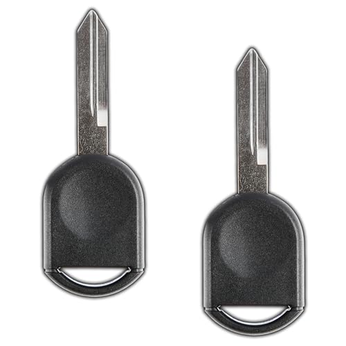 KeylessOption Car Key Replacement for 2000 2001 2002 2003 2004 2005 2006 2007 2008 2009 2010 2011 2012 2013 2014 2015 2016 Ford Lincoln Mazda Mercury Ignition Transponder, H84 H92 40 80 Bit - 2 Pack - Image 1