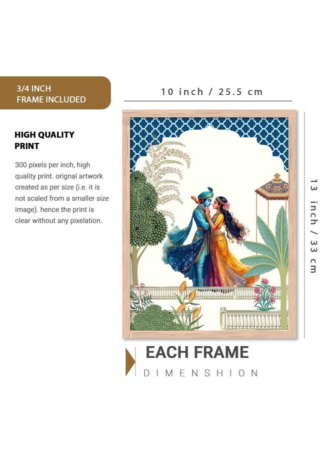 kotart Framed Wall Painting for Home Room Bedroom Office Wall Décor|Traditional Indian Wall Art Madhubani Paintings for Living Room|set of 6 (C, 10x13 inch) - Image 2