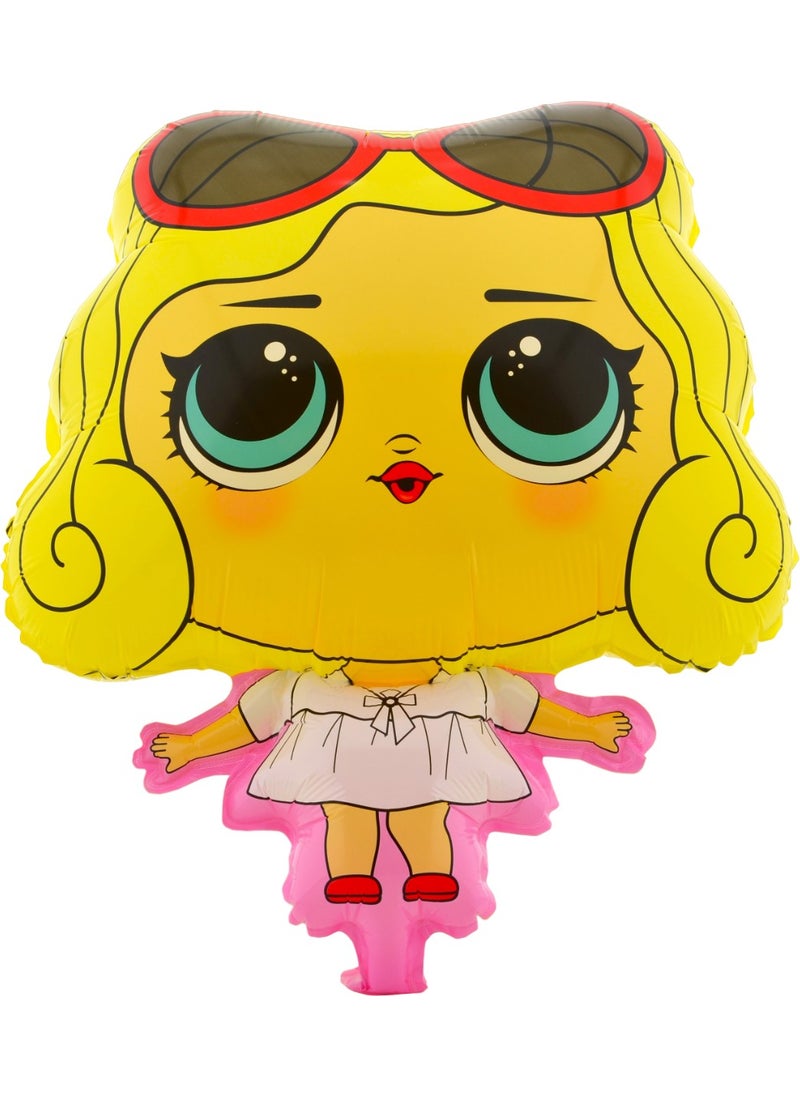 Hit Dükkan Lol Doll Large Size 46CMX56CM Foil Balloon (Helium) No:29 