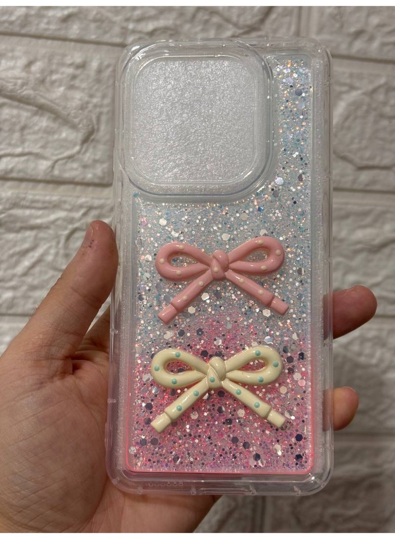 Back cover with a bow, compatible with the phone Xiaomi Redmi Note 14 4G - Image 1