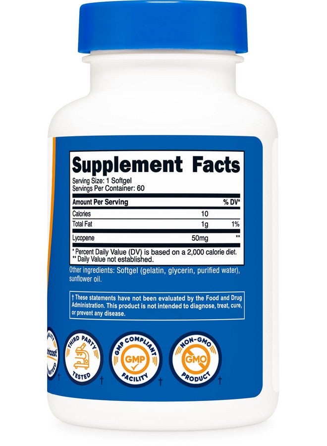 Nutricost Lycopene 50mg Softgels (60 Softgels) - Image 5