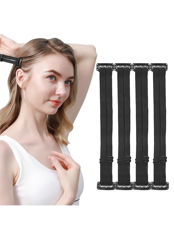 Face Lift Stretching Strap, 4Pcs Facelift Bands With Hair Clips, Instant Face Lift, Adjustable Invisible Hairpin Face Slimming Bands, Reusable Eye Wrinkles Elastic Belt For Women - Image 1