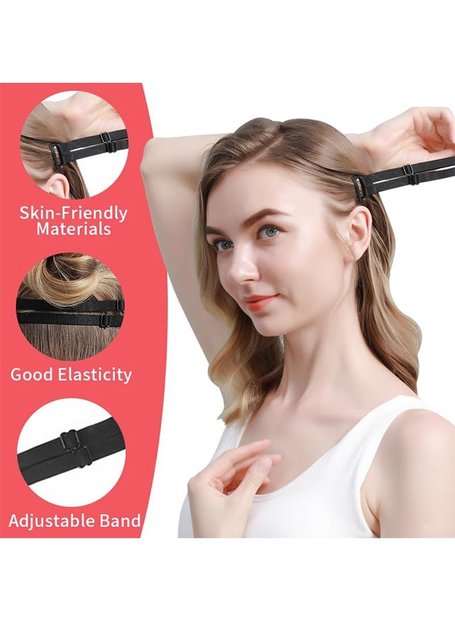 Face Lift Stretching Strap, 4Pcs Facelift Bands With Hair Clips, Instant Face Lift, Adjustable Invisible Hairpin Face Slimming Bands, Reusable Eye Wrinkles Elastic Belt For Women - Image 3