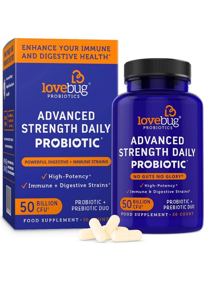 LoveBug Probiotics Lovebug Award Winning Maximum Strength ; Rebuild & Restore Immune And Digestive Microbiome ; 10 Clinically Studied Strains For Constipation Diarrhea & Upset Stomach ; 50 Billion Cfu - Image 2