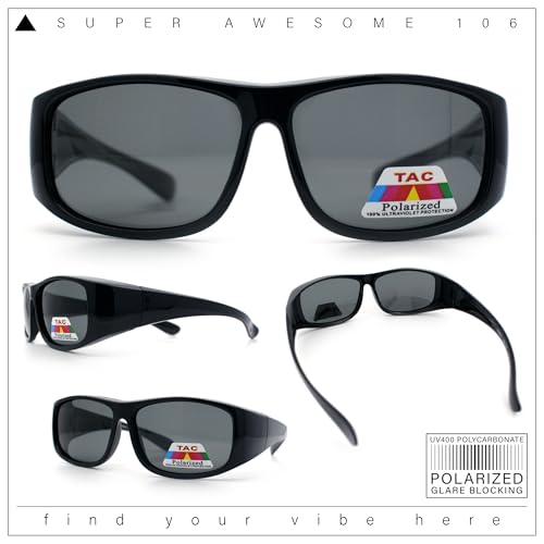SA106 Toddler/Small Kids Polarized Anti-glare 48mm Fit Over OTG Sunglasses Black - Image 2
