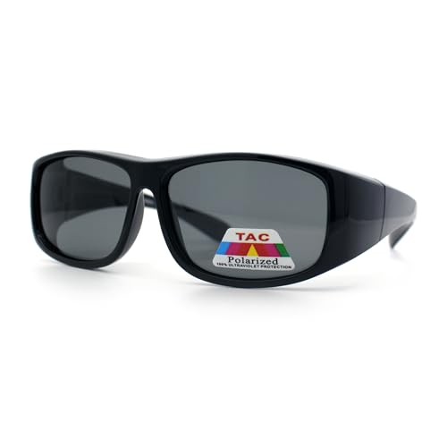 SA106 Toddler/Small Kids Polarized Anti-glare 48mm Fit Over OTG Sunglasses Black - Image 5