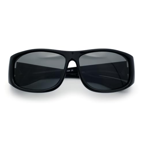 SA106 Toddler/Small Kids Polarized Anti-glare 48mm Fit Over OTG Sunglasses Black - Image 1