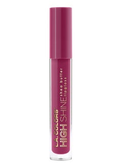L.A. Colors High Shine Shea Butter Lip Gloss Irresistible 0.14 Ounce  - Image 1