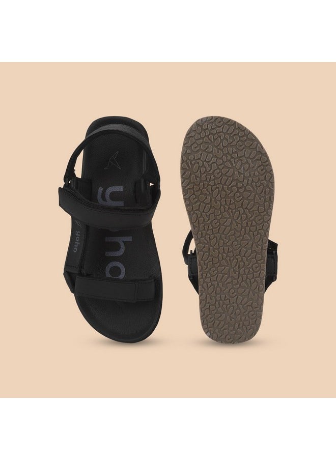 YOHO YOHO EVA Sandals for Men | EVA sole | Comfortable cushioned sole with TPR base | Lightweight | Soft skin friendly straps | Adjustable straps | Velcro closure | Vibrant colour options  - Image 3