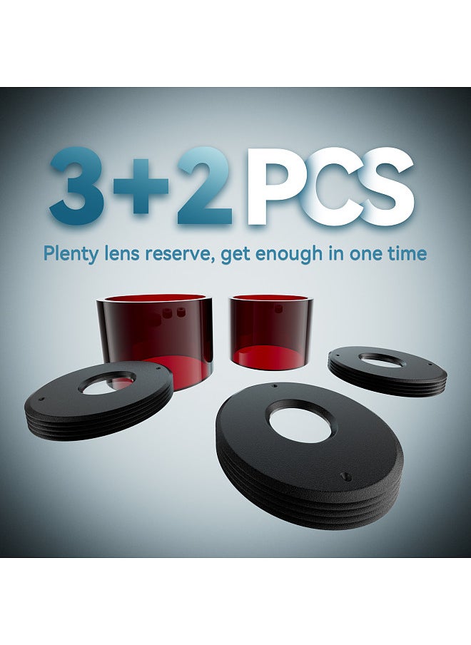 SCULPFUN S9 Original Lens Set 3Pcs Original Standard Lens + 2 Acrylic Covers Highly Transparent Anti-Oil And Anti-dust Super Long Service Life Easy To Install  - Image 5