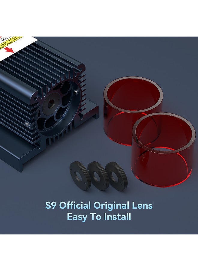 SCULPFUN S9 Original Lens Set 3Pcs Original Standard Lens + 2 Acrylic Covers Highly Transparent Anti-Oil And Anti-dust Super Long Service Life Easy To Install  - Image 4